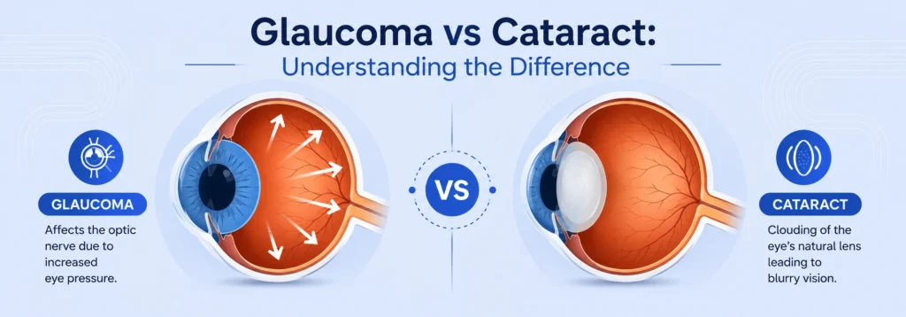 Glaucoma vs Cataract